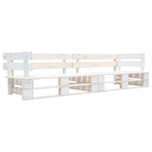 Tuinbank 2-Zits Pallet Hout Wit