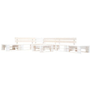 6-piece pallet wood lounge set white