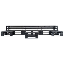 6-Delige Loungeset Pallet Hout Zwart