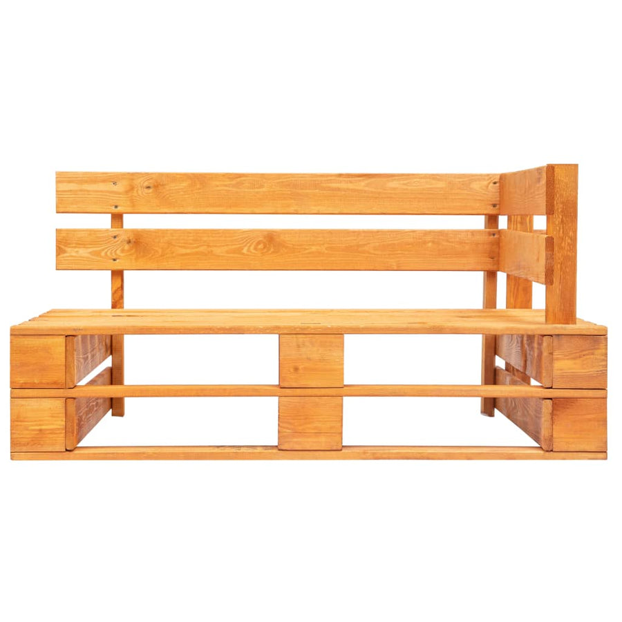 Tuinbank Met E Kussens Pallet Grenenhout Bruin en zandkleurig