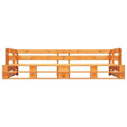 Tuinbank 2-Zits Pallet Hout Honingbruin