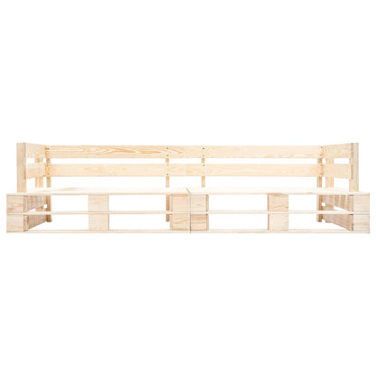 Tuinbank 2-Zits Pallet Hout Naturel Lichtbruin