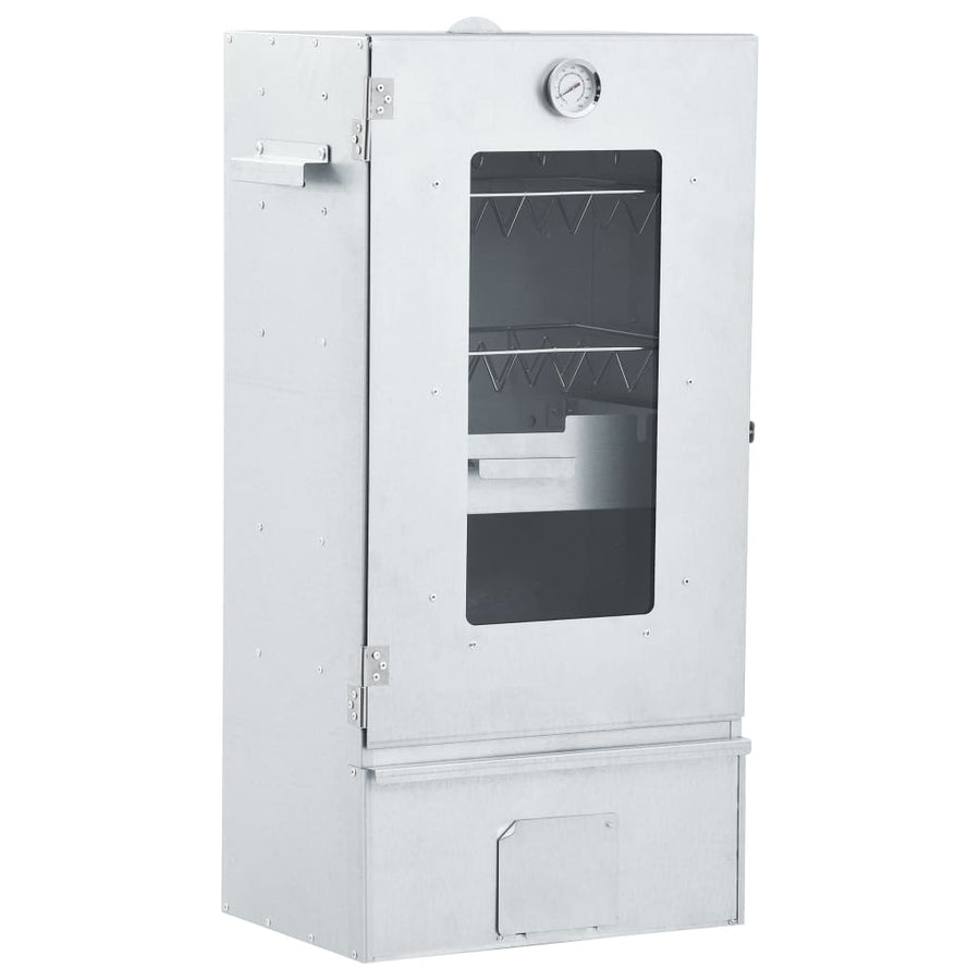 BBQ-rookoven met 1 kg houtsnippers 44,5x29x83 cm 1 44.5 x 29 x 83 cm Met raam