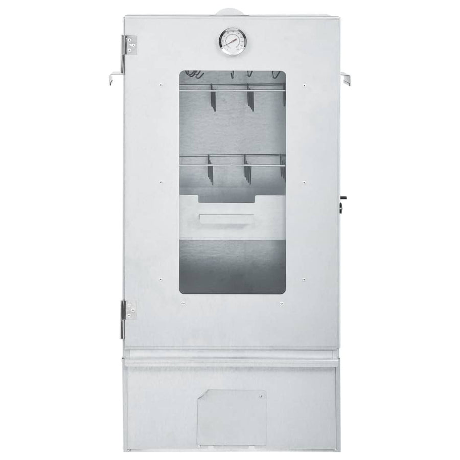 BBQ-rookoven met 1 kg houtsnippers 44,5x29x83 cm 1 44.5 x 29 x 83 cm Met raam