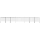 Garden gate with ring-top steel 1426x150 cm black