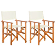 Regisseursstoelen 2 stuks massief acaciahout