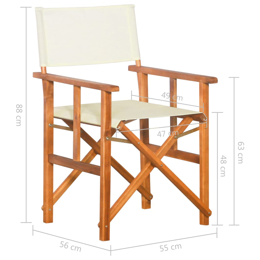 Regisseursstoelen Massief Acaciahout 2
