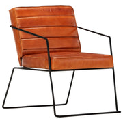 Fauteuil leer tan 52x70x71 cm