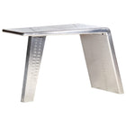 Bureau 112x50x76 cm metaal MDF zilver zwart