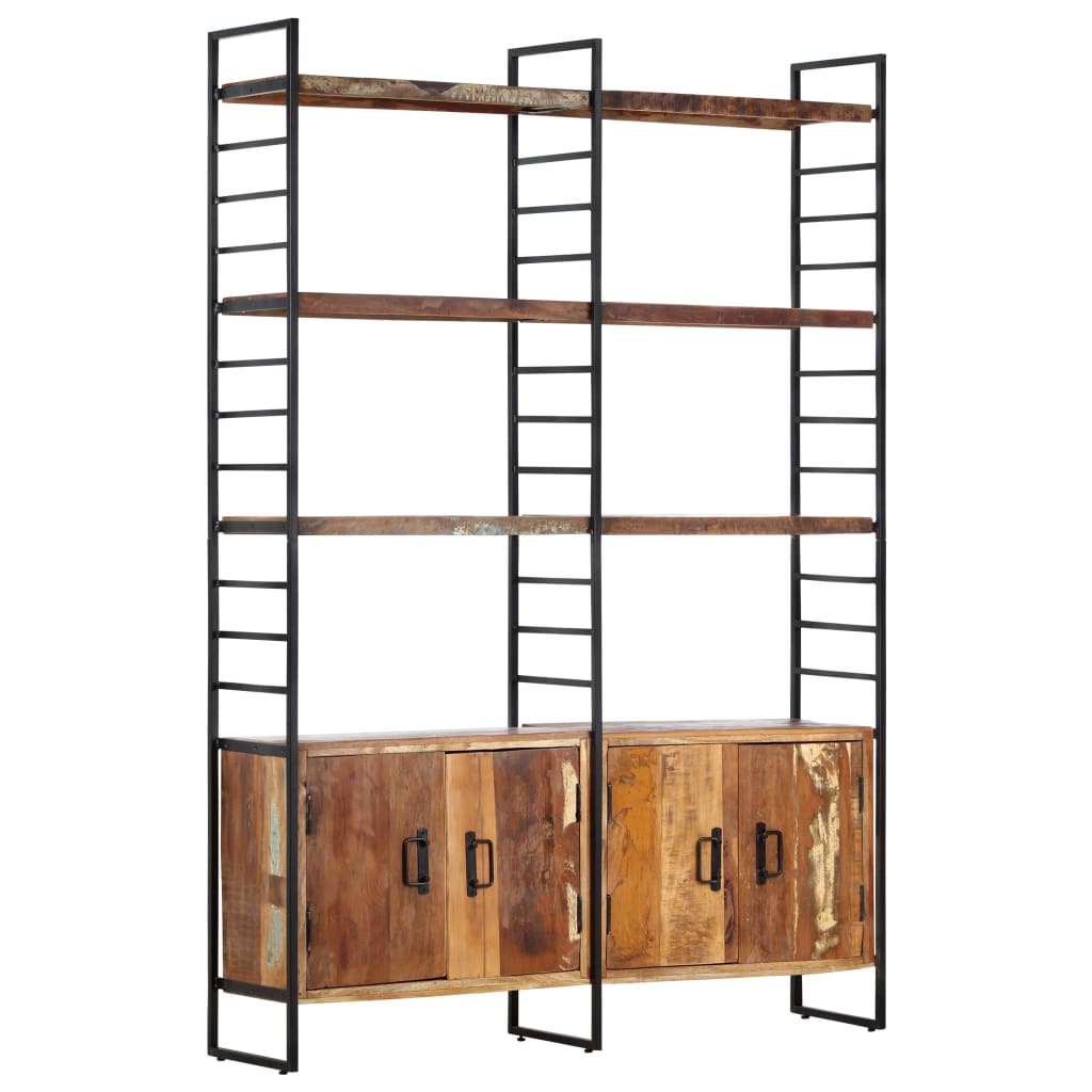 Boekenkast Met 4 Schappen 24X30X80 Cm massief gerecycled hout