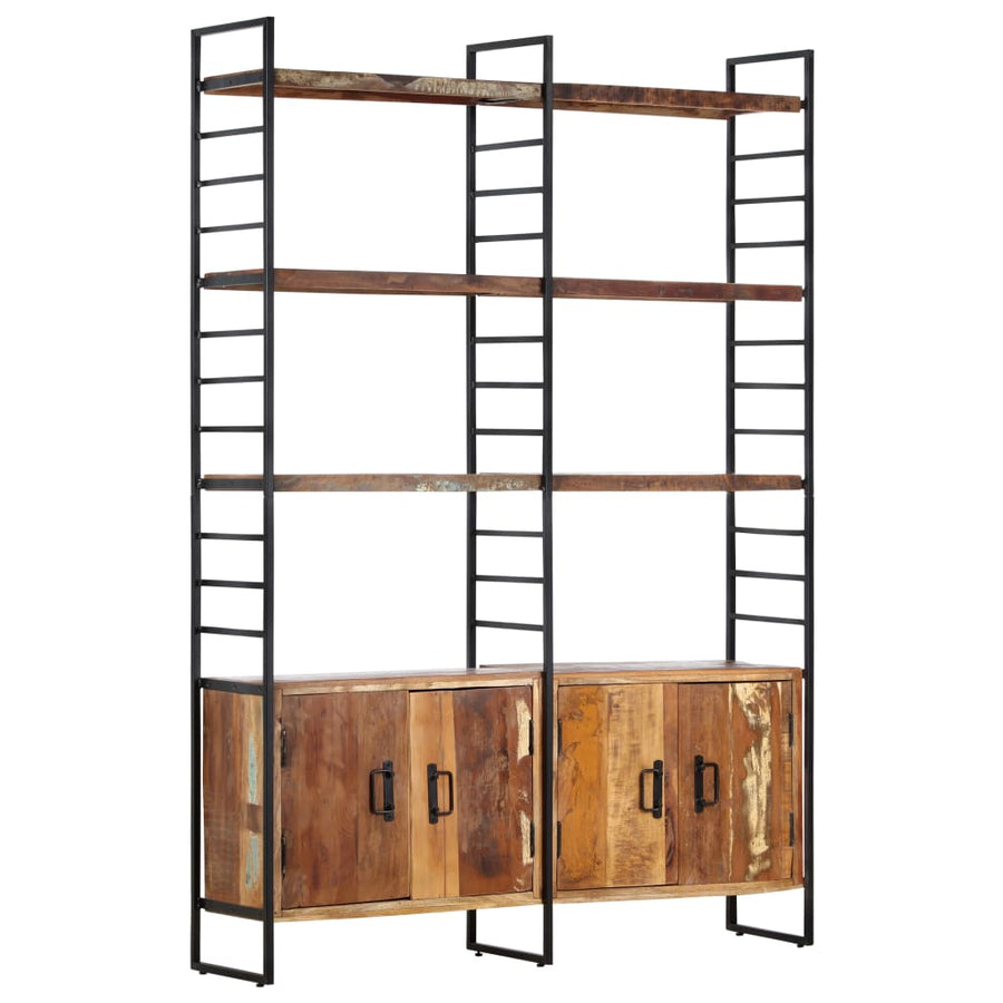 Boekenkast Met 4 Schappen 24X30X80 Cm massief gerecycled hout
