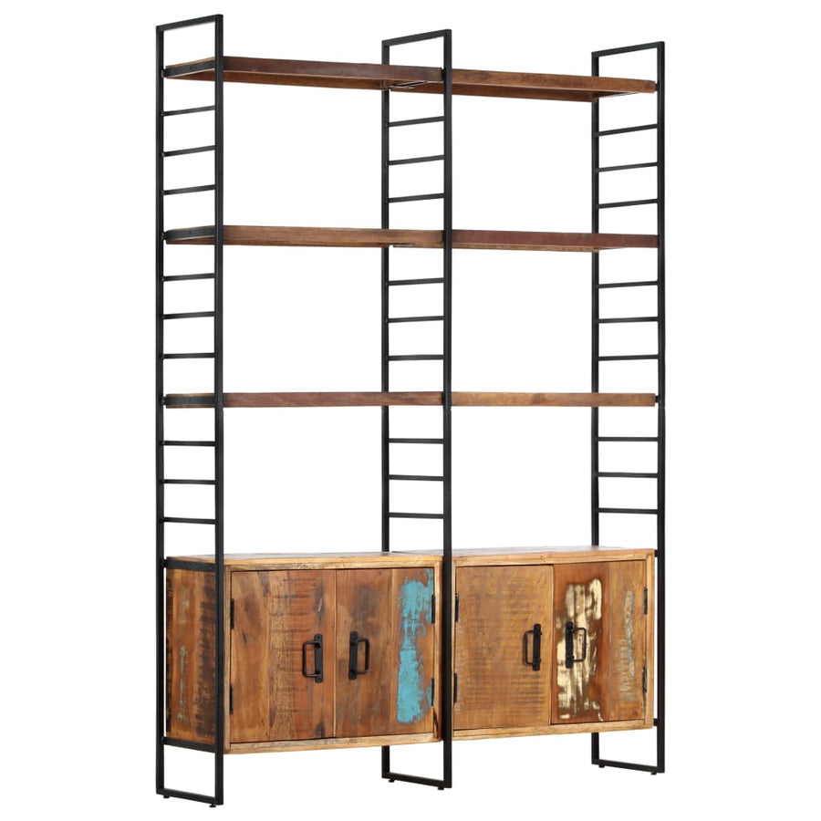 Boekenkast Met 4 Schappen 24X30X80 Cm massief gerecycled hout