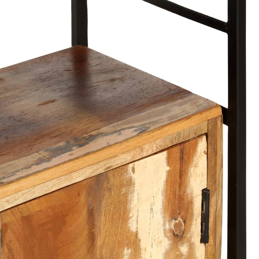 Boekenkast Met 4 Schappen 24X30X80 Cm massief gerecycled hout