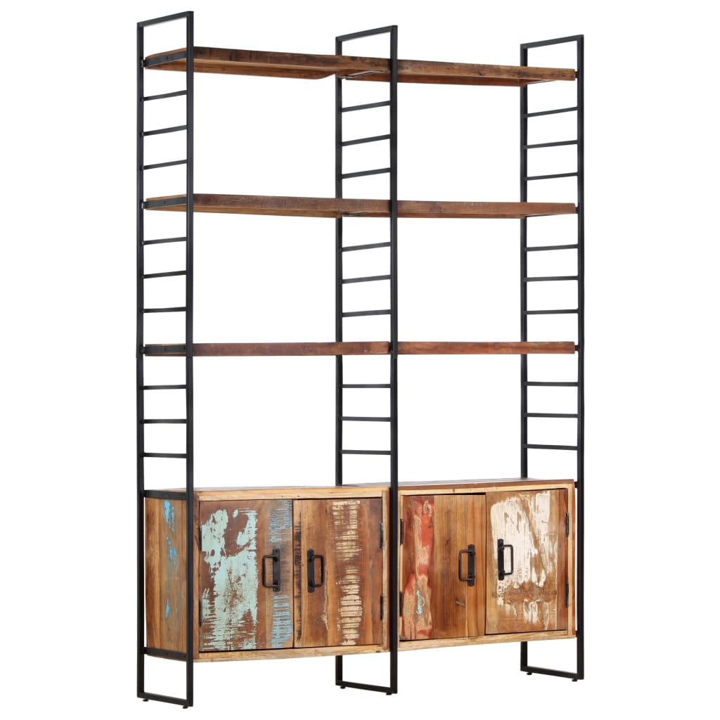 Boekenkast Met 4 Schappen 24X30X80 Cm massief gerecycled hout