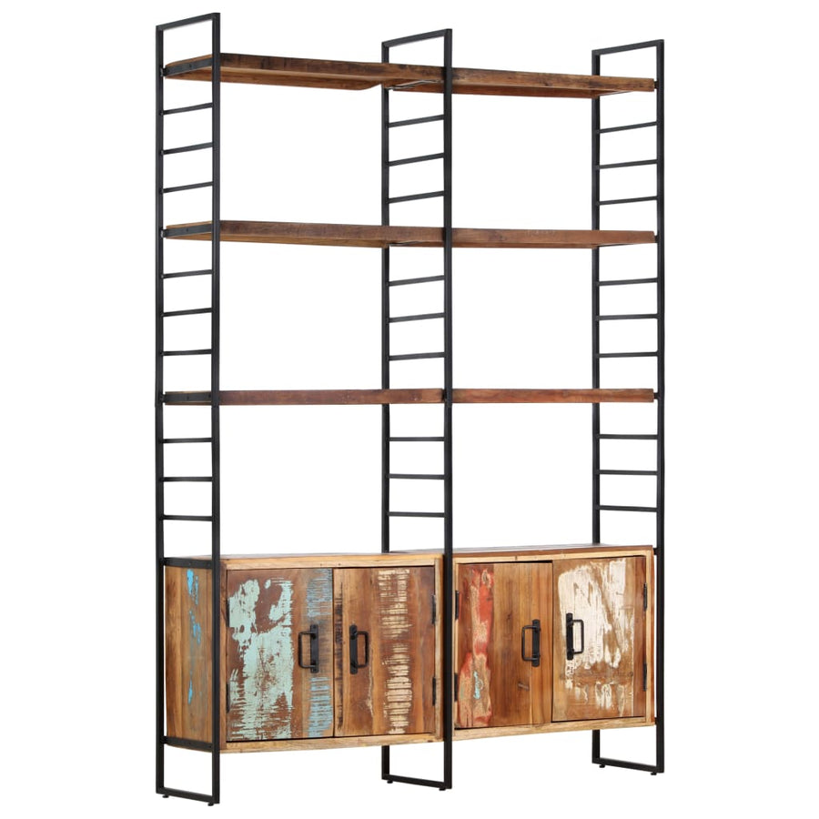 Boekenkast Met 4 Schappen 24X30X80 Cm massief gerecycled hout