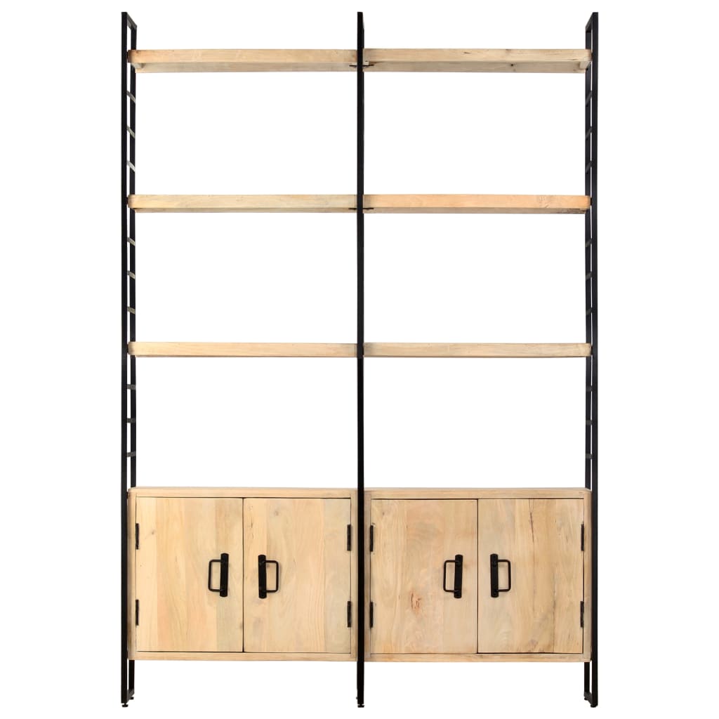 Boekenkast Met 4 Schappen 24X30X80 Cm massief mangohout