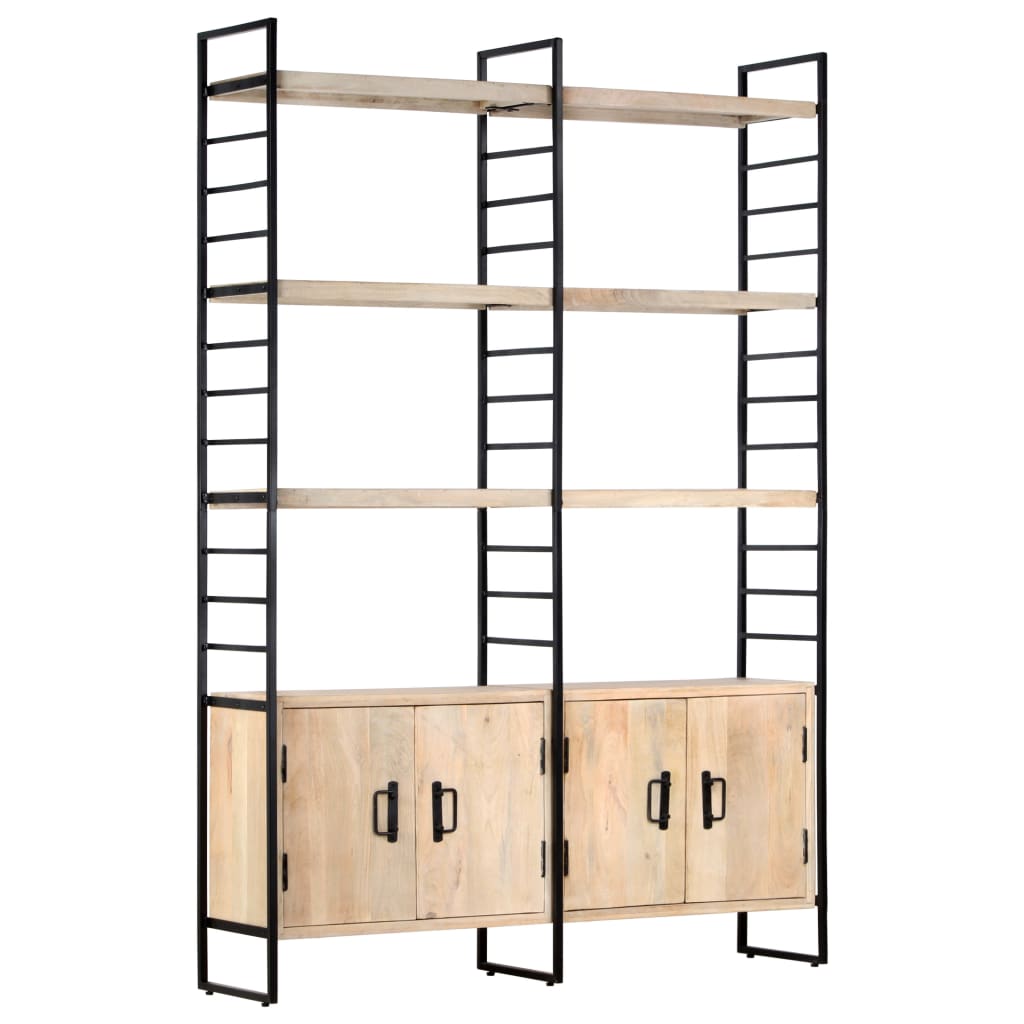 Boekenkast Met 4 Schappen 24X30X80 Cm massief mangohout