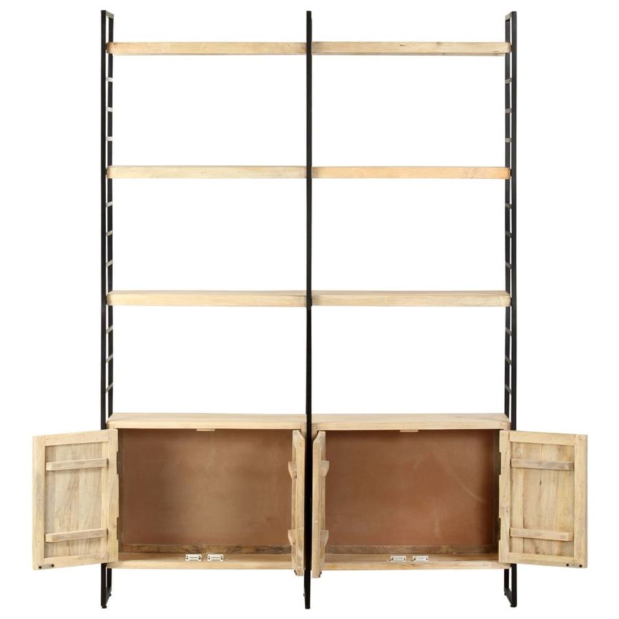Boekenkast Met 4 Schappen 24X30X80 Cm massief mangohout