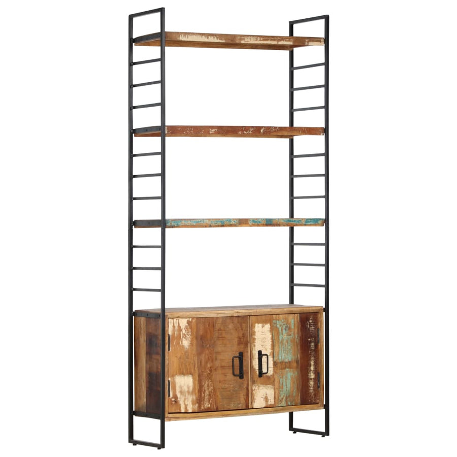 Boekenkast Met 4 Schappen 80X30X80 Cm 1 massief gerecycled hout