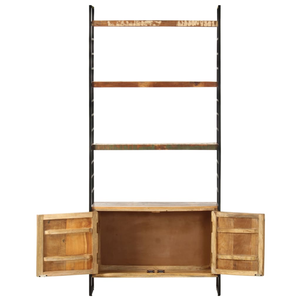Boekenkast Met 4 Schappen 80X30X80 Cm 1 massief gerecycled hout