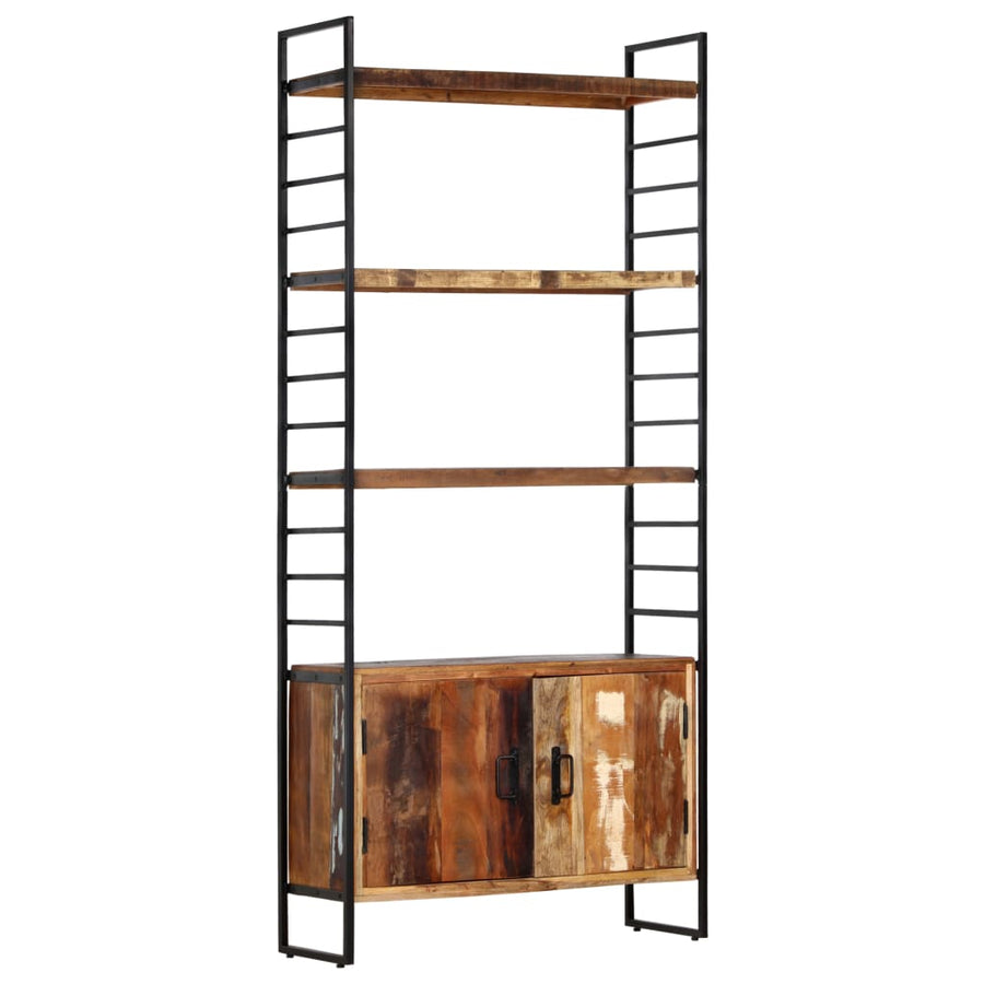 Boekenkast Met 4 Schappen 80X30X80 Cm 1 massief gerecycled hout
