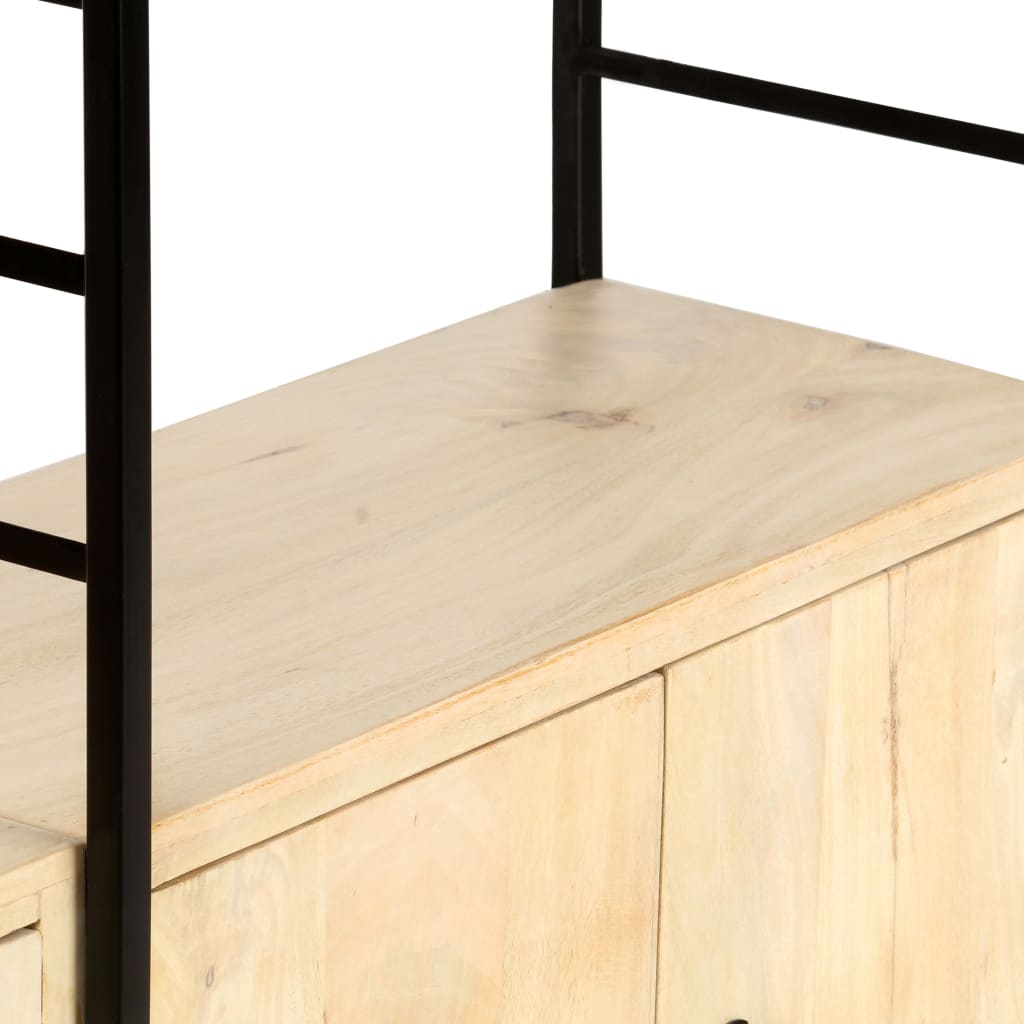Boekenkast Met 4 Schappen 80X30X80 Cm massief mangohout