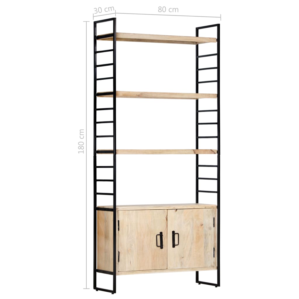 Boekenkast Met 4 Schappen 80X30X80 Cm massief mangohout
