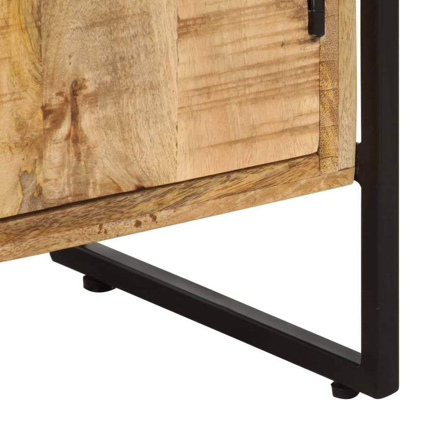 Boekenkast Met 4 Schappen 80X30X180 Cm Ruw Mangohout