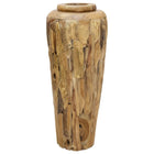 Decorative vase 40x100 cm solid teak wood