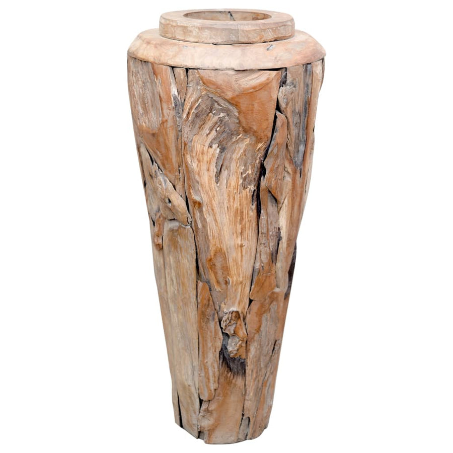 Decoratievaas Massief Teakhout