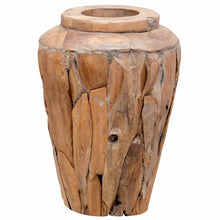 Decoratievaas 40x60 cm massief teakhout
