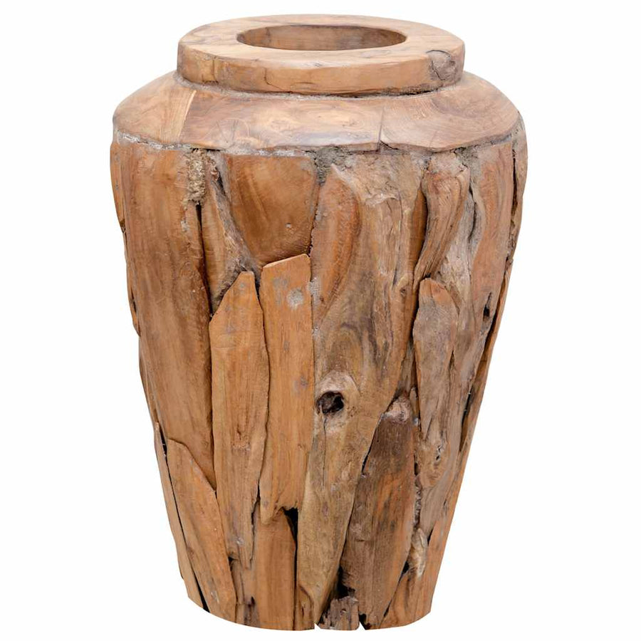 Decoratievaas 40x60 cm massief teakhout