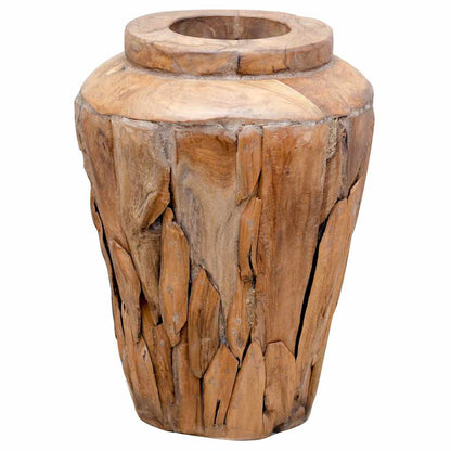 Decoratievaas 40x60 cm massief teakhout