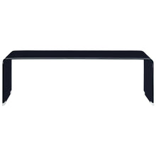 Salontafel 98X45X3 Cm Gehard Glas Zwart