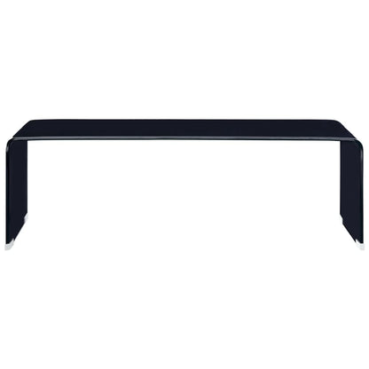 Salontafel 98X45X3 Cm Gehard Glas Zwart