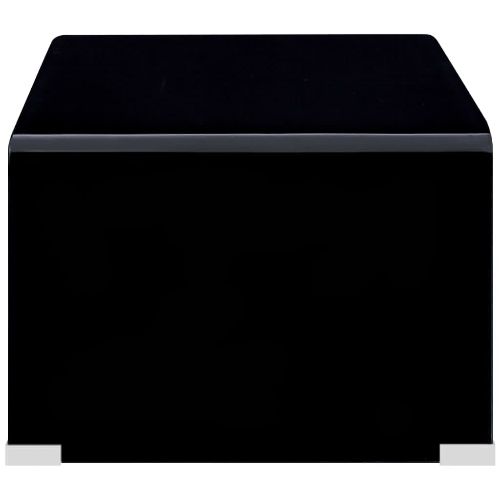 Salontafel 98X45X3 Cm Gehard Glas Zwart