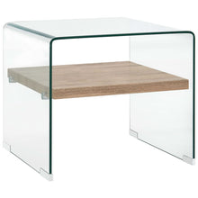 Salontafel Gehard Glas Transparant 50 x 50 x 45 cm