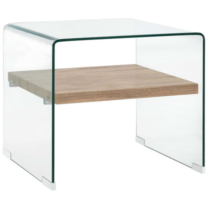 Salontafel Gehard Glas Transparant 50 x 50 x 45 cm