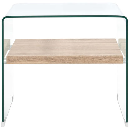 Salontafel Gehard Glas Transparant 50 x 50 x 45 cm