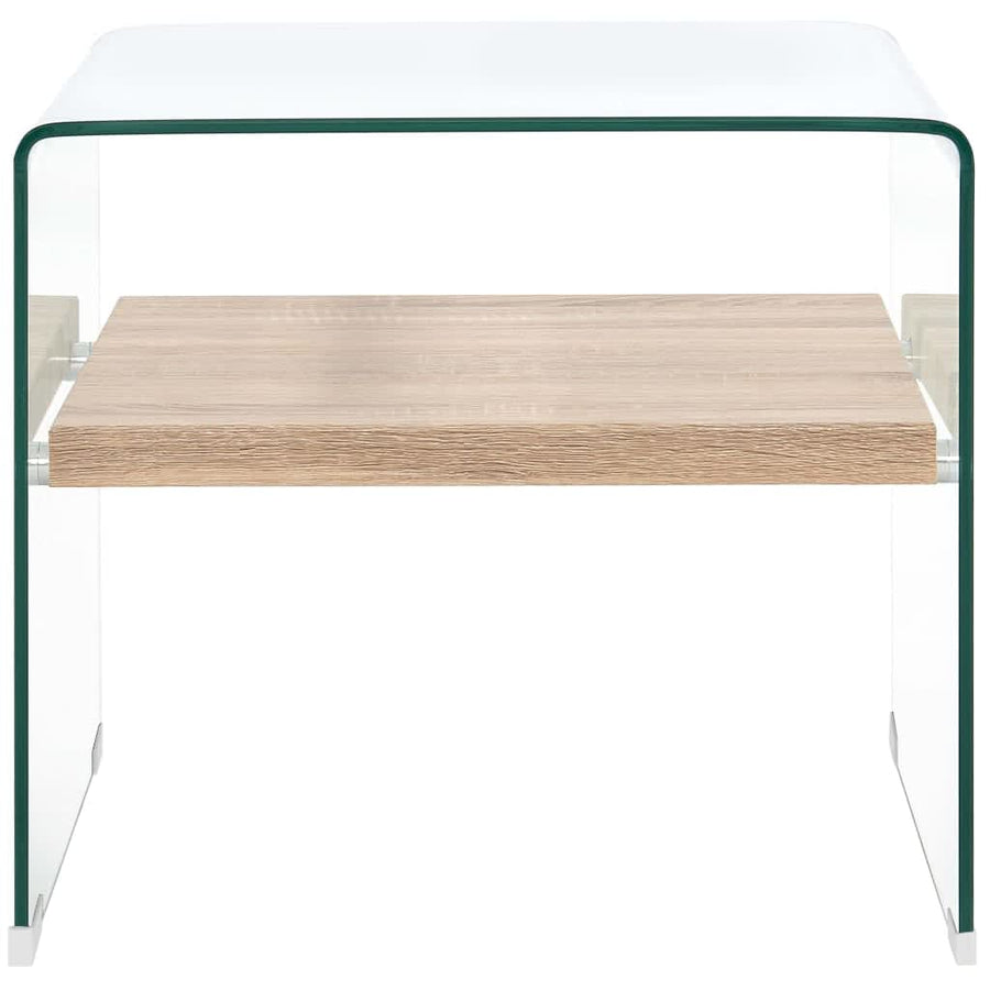 Salontafel Gehard Glas Transparant 50 x 50 x 45 cm