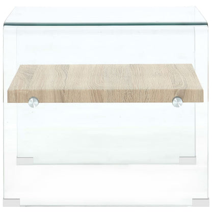 Salontafel Gehard Glas Transparant 50 x 50 x 45 cm