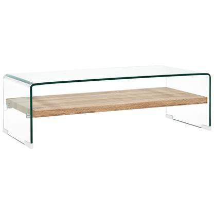 Salontafel Gehard Glas Transparant 98 x 45 x 31 cm