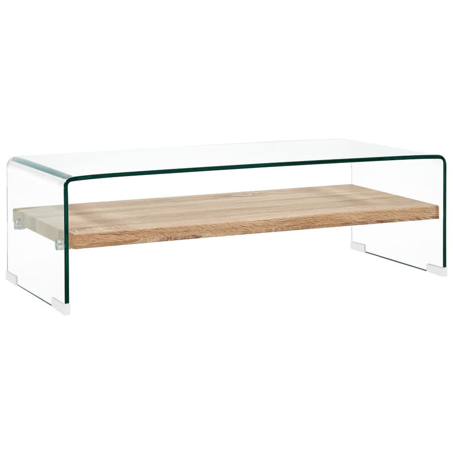 Salontafel Gehard Glas Transparant 98 x 45 x 31 cm