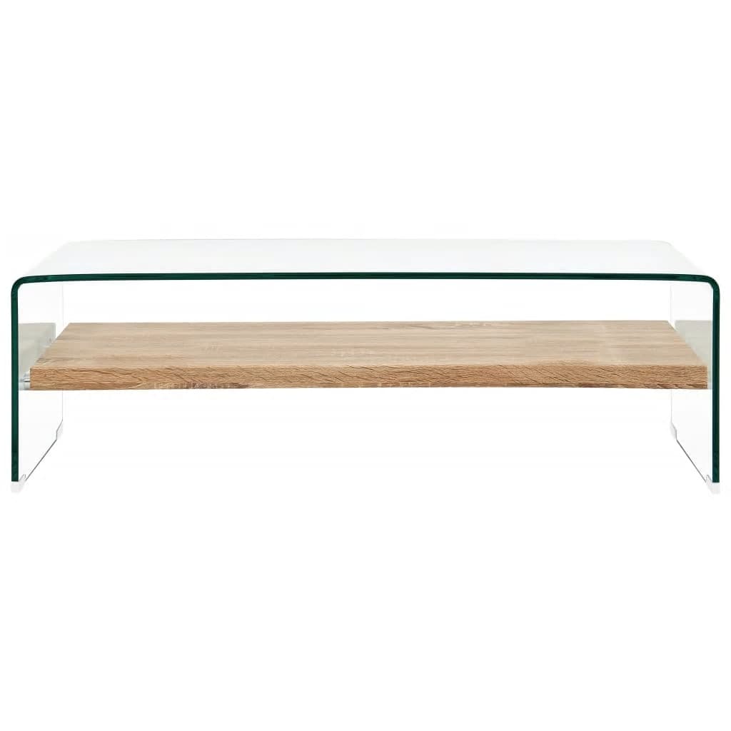 Salontafel Gehard Glas Transparant 98 x 45 x 31 cm