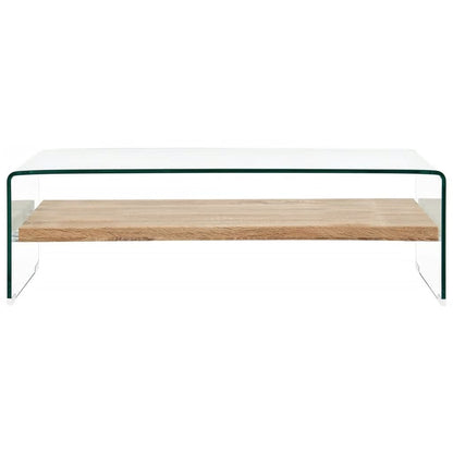 Salontafel Gehard Glas Transparant 98 x 45 x 31 cm