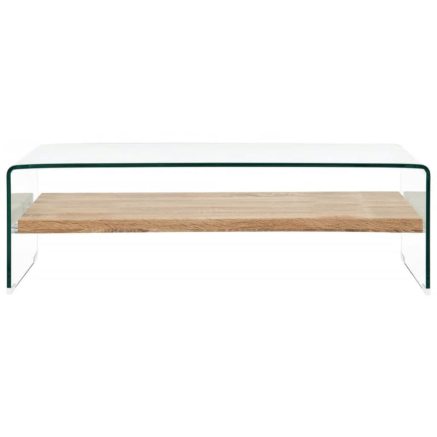 Salontafel Gehard Glas Transparant 98 x 45 x 31 cm