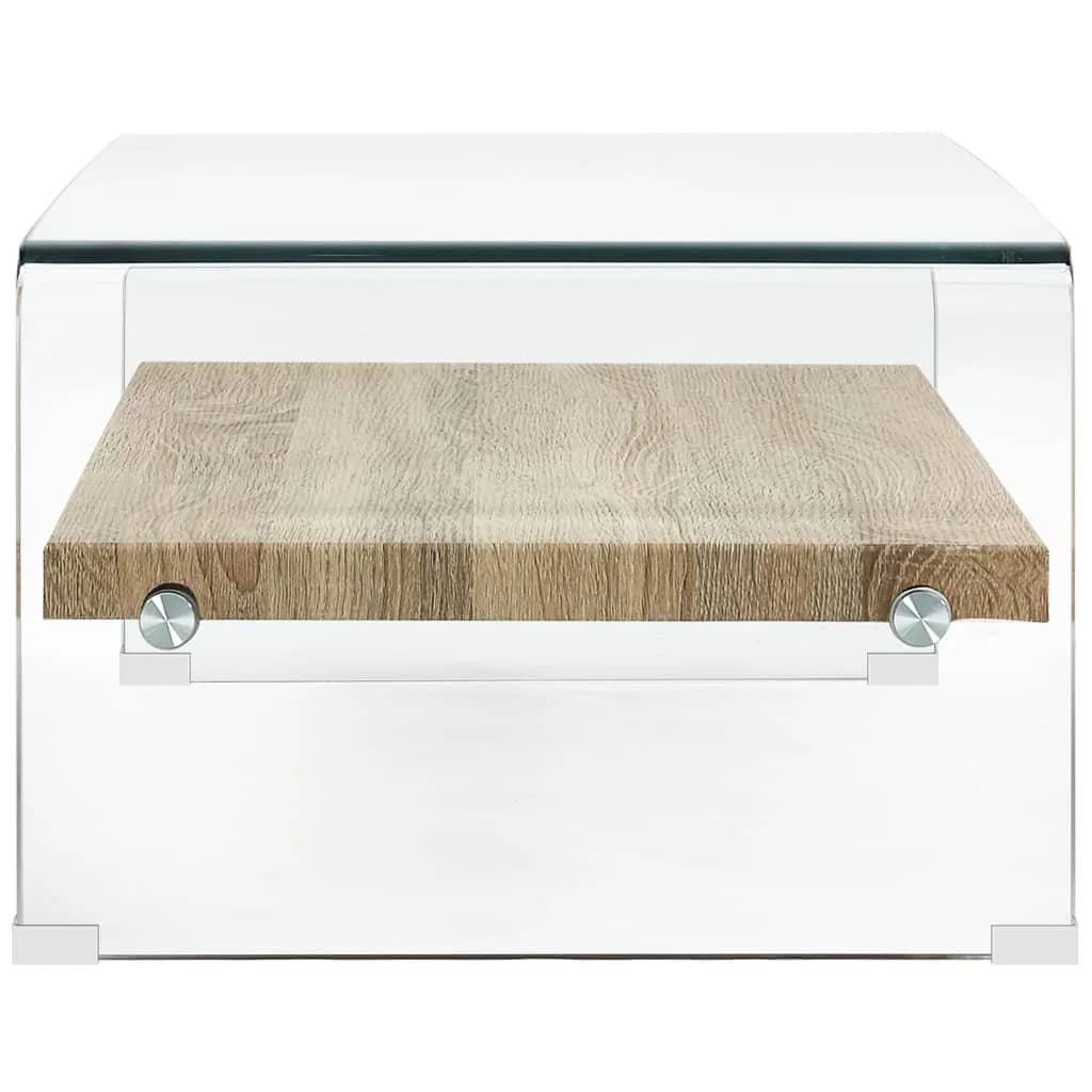 Salontafel Gehard Glas Transparant 98 x 45 x 31 cm