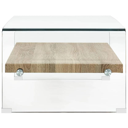 Salontafel Gehard Glas Transparant 98 x 45 x 31 cm