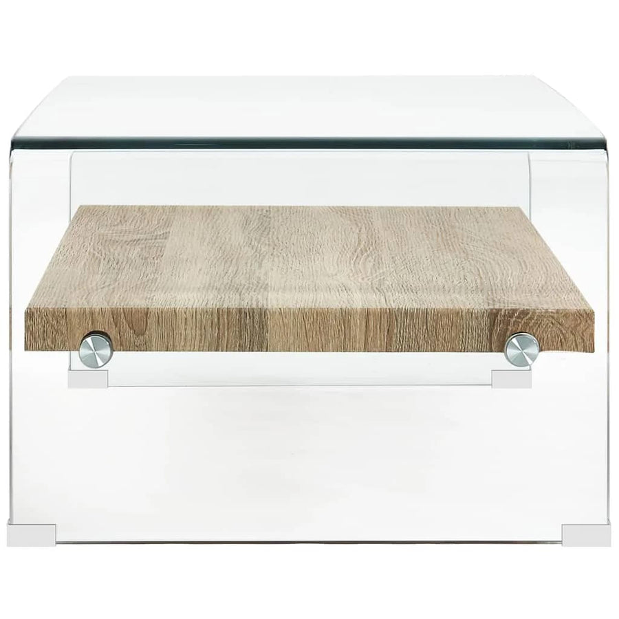 Salontafel Gehard Glas Transparant 98 x 45 x 31 cm