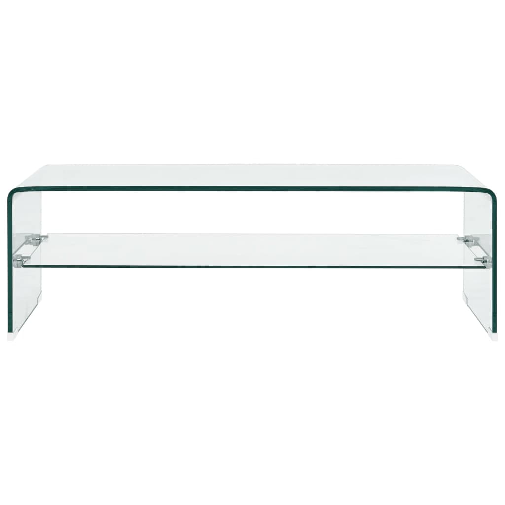 Salontafel Gehard Glas Transparant 98 x 45 x 31 cm